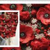 Trikotaaž moonid ja valged lilled digital print