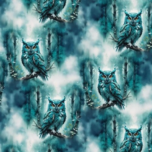 Dressikangas öökull puuoksal digital print