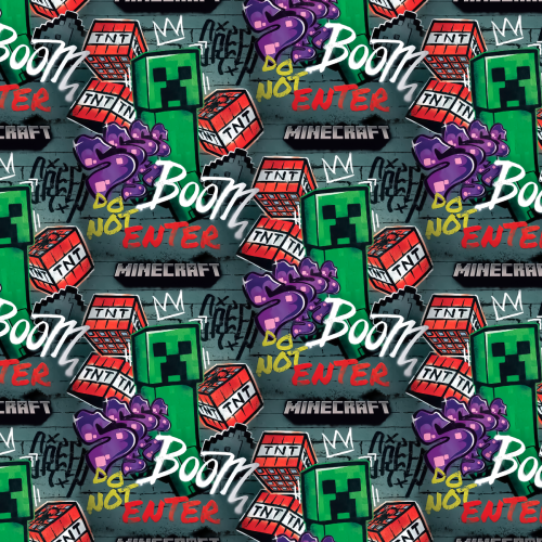 Softshell Minecraft digital print