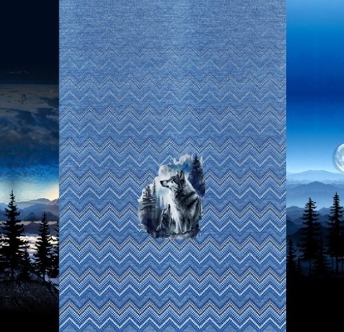Dressipaneel hunt kuuvalgel 70x150 cm digital print